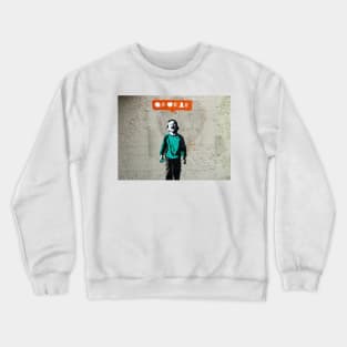 Banksy 0 Likes Art Social Media Lover Crewneck Sweatshirt